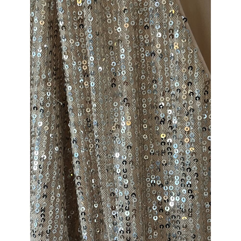 NWT Women's Lauren Conrad Champagne Sparkle Sequin V Neck Long Sleeve Size XS‎ - Picture 8 of 10